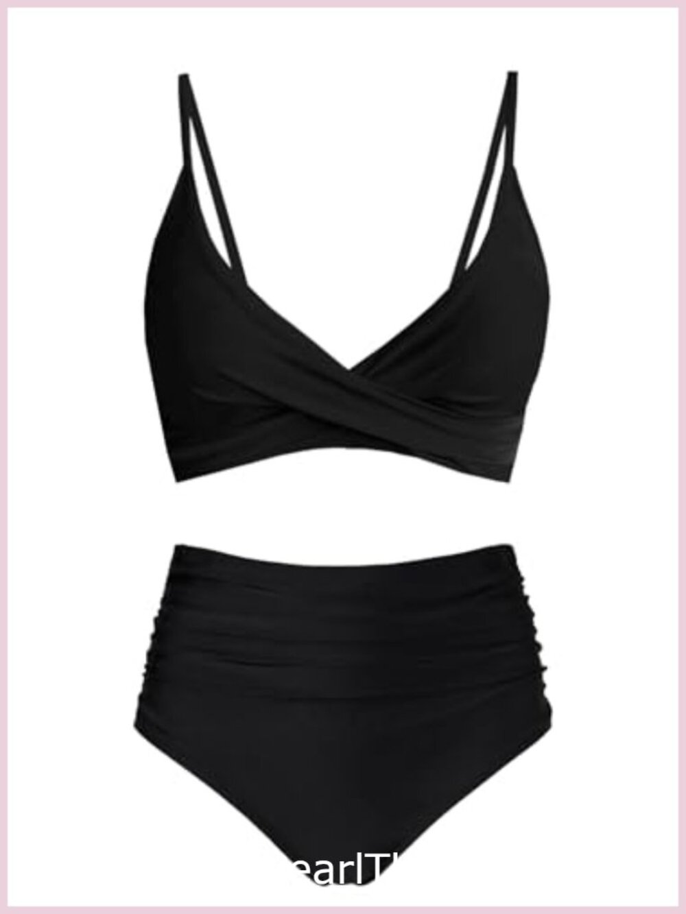 High Waisted Tummy Control Bikini Set Push Up Two Piece Swimsuit